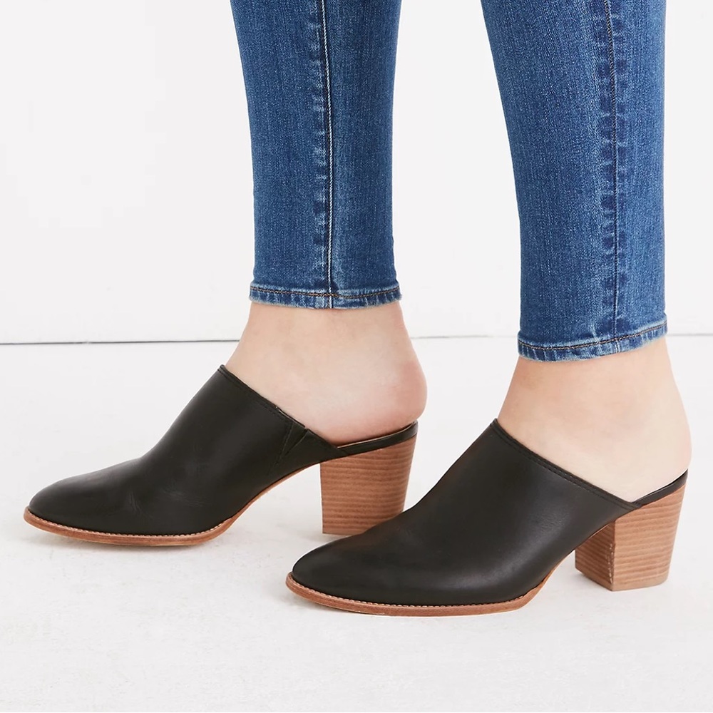 Madewell The Harper Mule Black Size 8